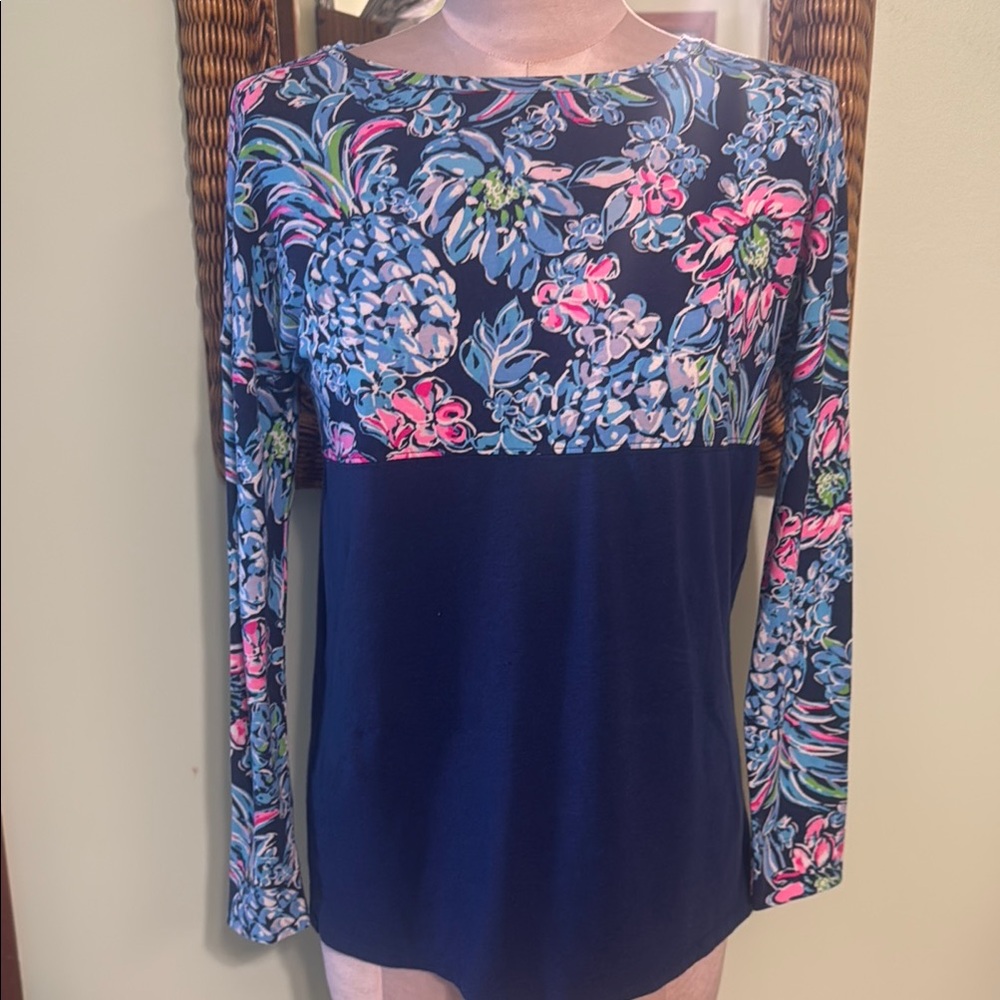 Lilly Pulitzer Floral Long Sleeve Women's Top